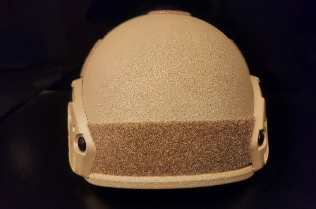 NIJ ⅢA(レベル3a)実物防弾ヘルメット サイズ:55㎝～62㎝、TAN