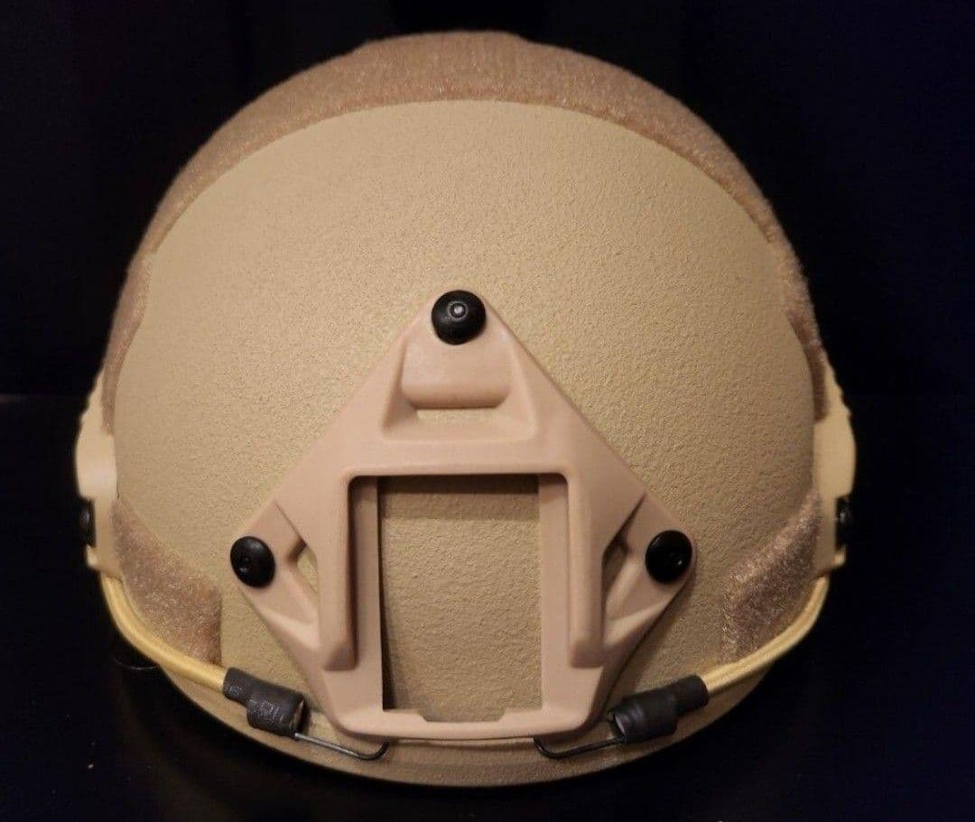 NIJ ⅢA(レベル3a)実物防弾ヘルメット サイズ:55㎝～62㎝、TAN