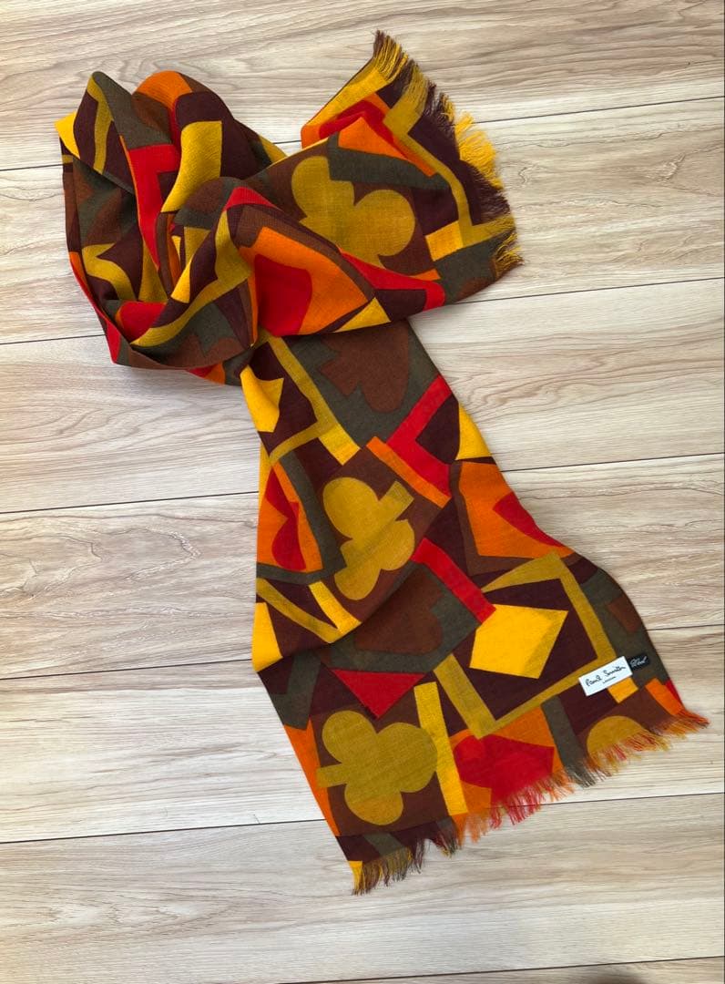 \"ロートレック•オレンジ\"が小洒落た「ポール•スミス」ウールストール