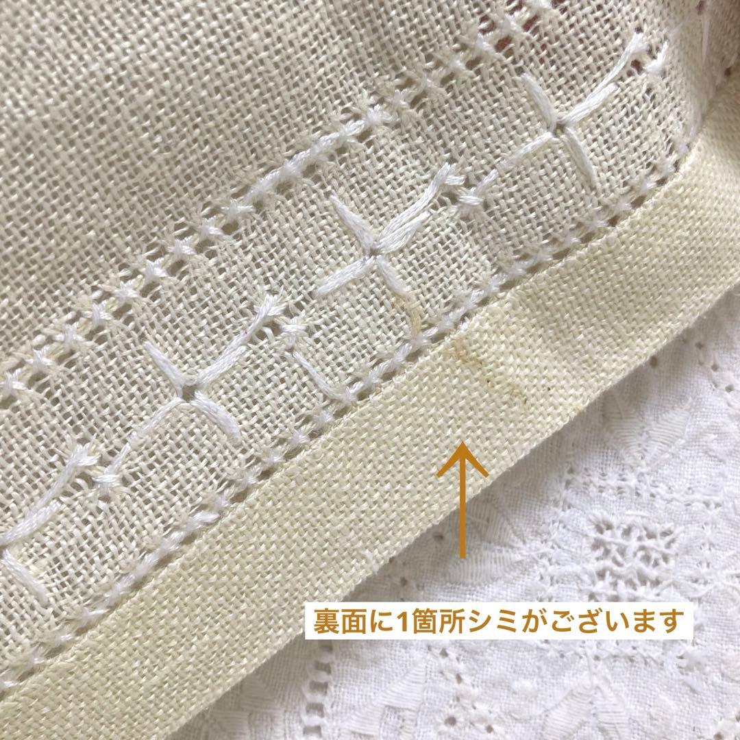 【SALE】北欧ヴィンテージ丁寧なニードルワークが施されたテーブルクロス