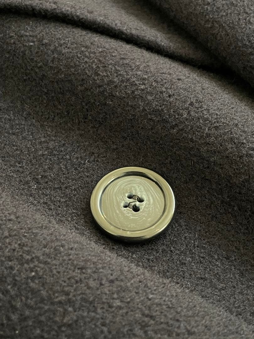 【サヴィル・ロウ】カシミヤ ダブルチェスターフィールドコート ネイビー