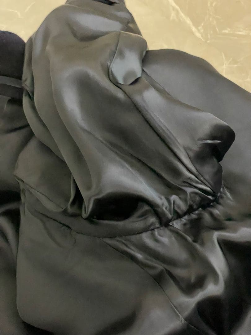 【サヴィル・ロウ】カシミヤ ダブルチェスターフィールドコート ネイビー