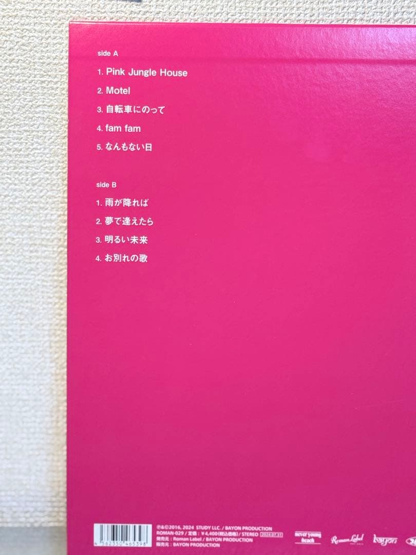 never young beach fam fam レコードLP