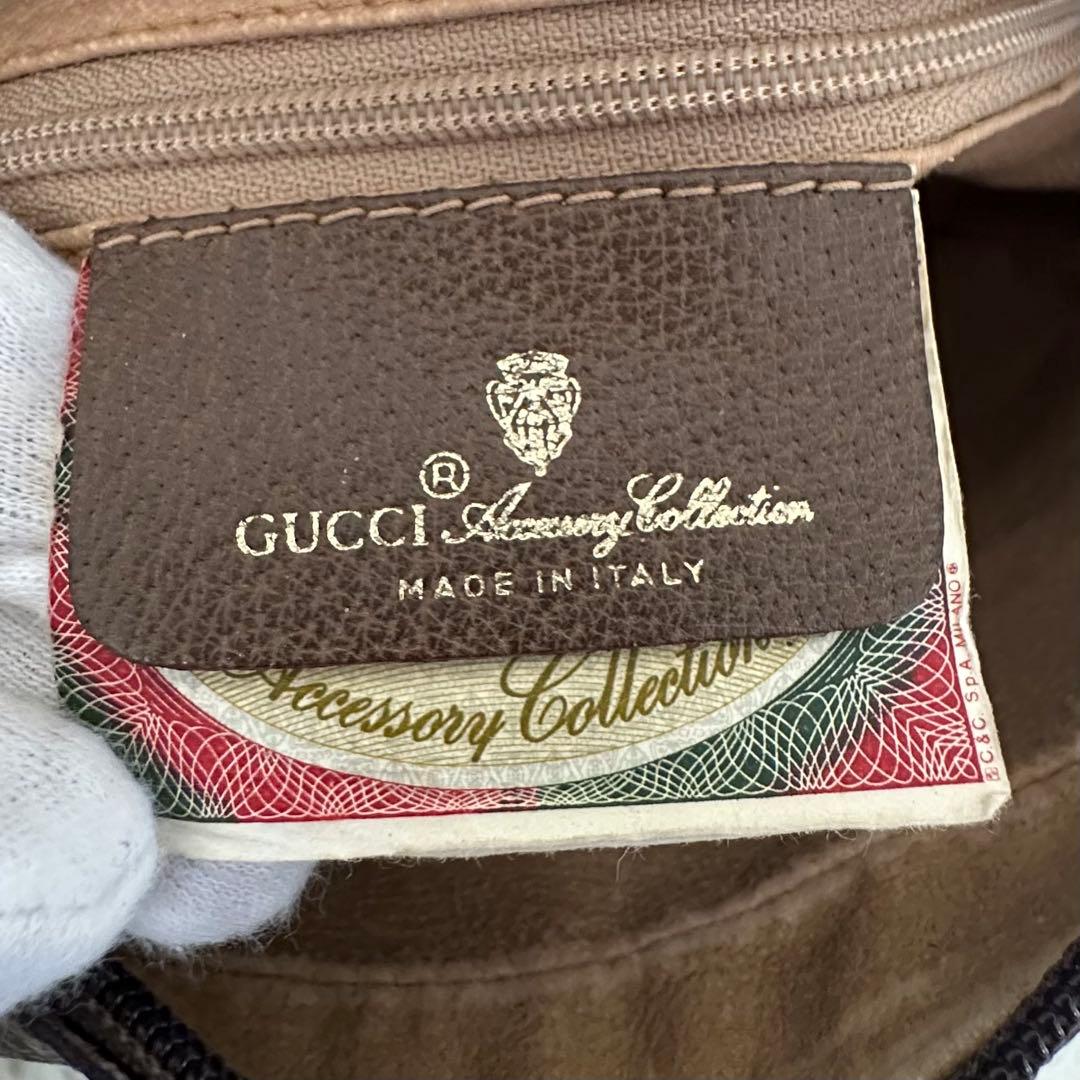 値下げ 紙タグ グッチ シェリーライン GGキャンバス レザー ショルダーバッグ
