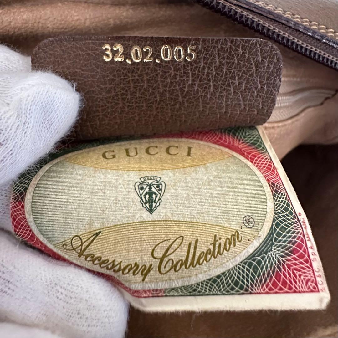 値下げ 紙タグ グッチ シェリーライン GGキャンバス レザー ショルダーバッグ