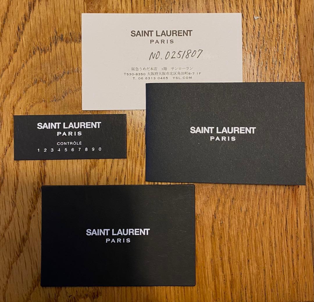【値下げ】SAINT LAURENT 二つ折財布 ブラック