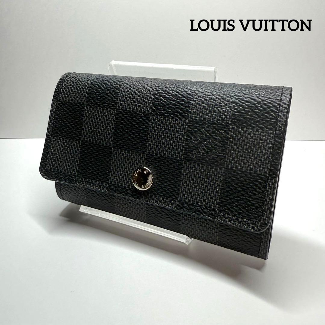 極美品✨【ルイヴィトン】ダミエグラフィット 6連キーケース ミュルティクレ
