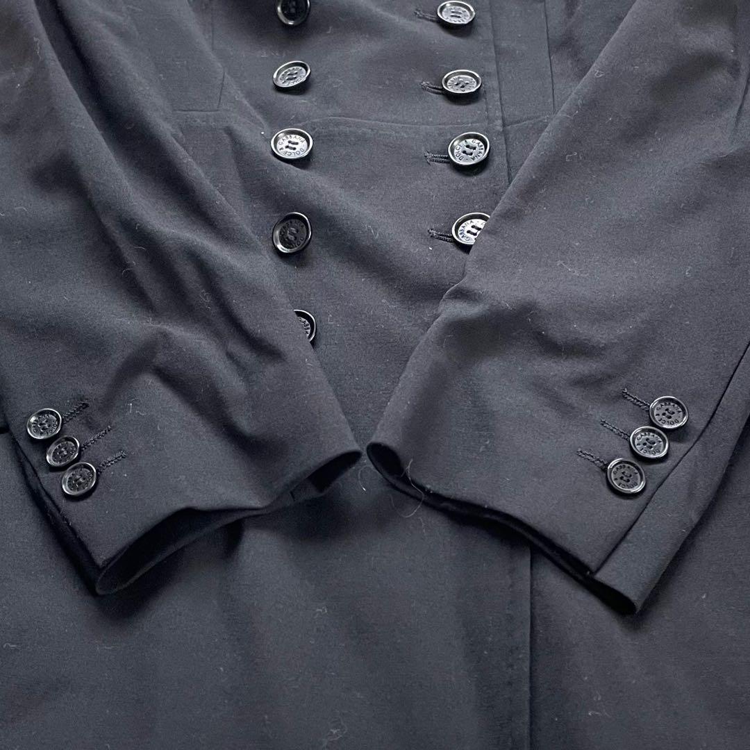 D&G DOLCE&GABBANA ブラックダブルブレスト14ボタンジャケット