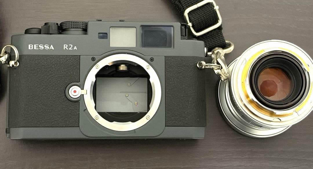 み*ゆ様 外観良好 Voigtlander BESSA-R2A Gray レンズ