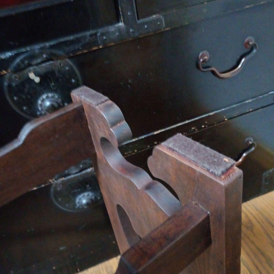 ギブソン　刀掛け台　5本掛け　無垢材　刀台　日本刀　武具