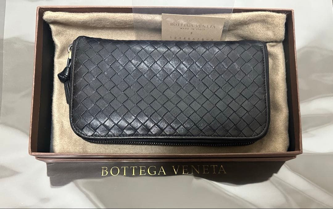 【本体のみ】ボッテガヴェネタ ラウンドファスナー/ラム/黒/1️⃣✨✨✨