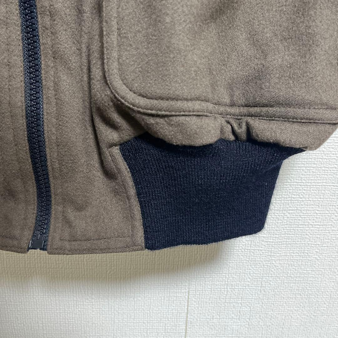 【dunhill】リバーシブルボンバージャケット 38/ダンヒル 綿×カシミヤ混