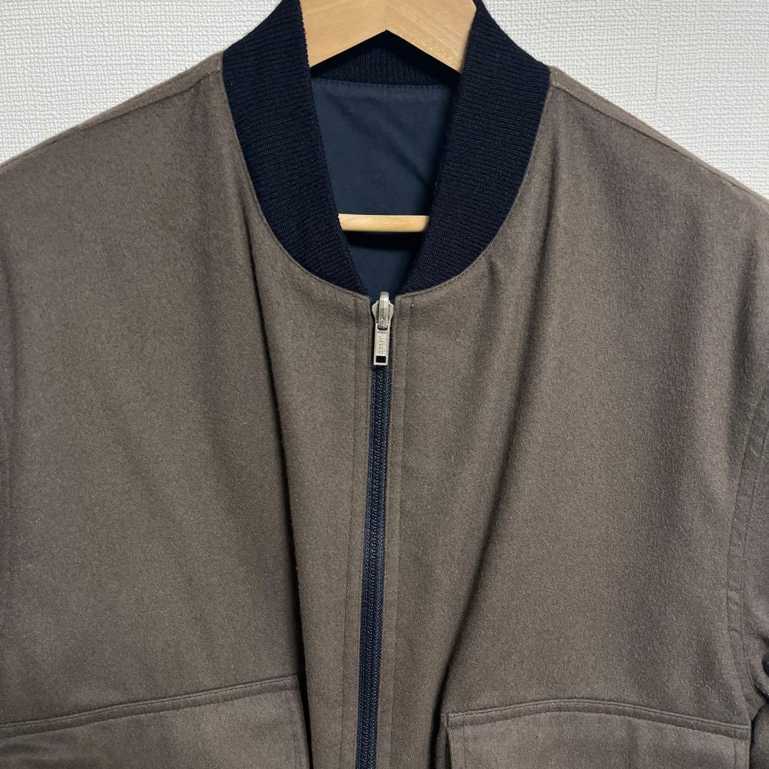 【dunhill】リバーシブルボンバージャケット 38/ダンヒル 綿×カシミヤ混