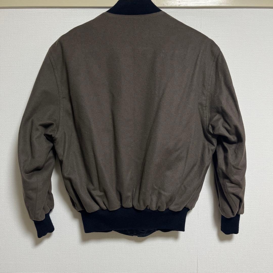 【dunhill】リバーシブルボンバージャケット 38/ダンヒル 綿×カシミヤ混