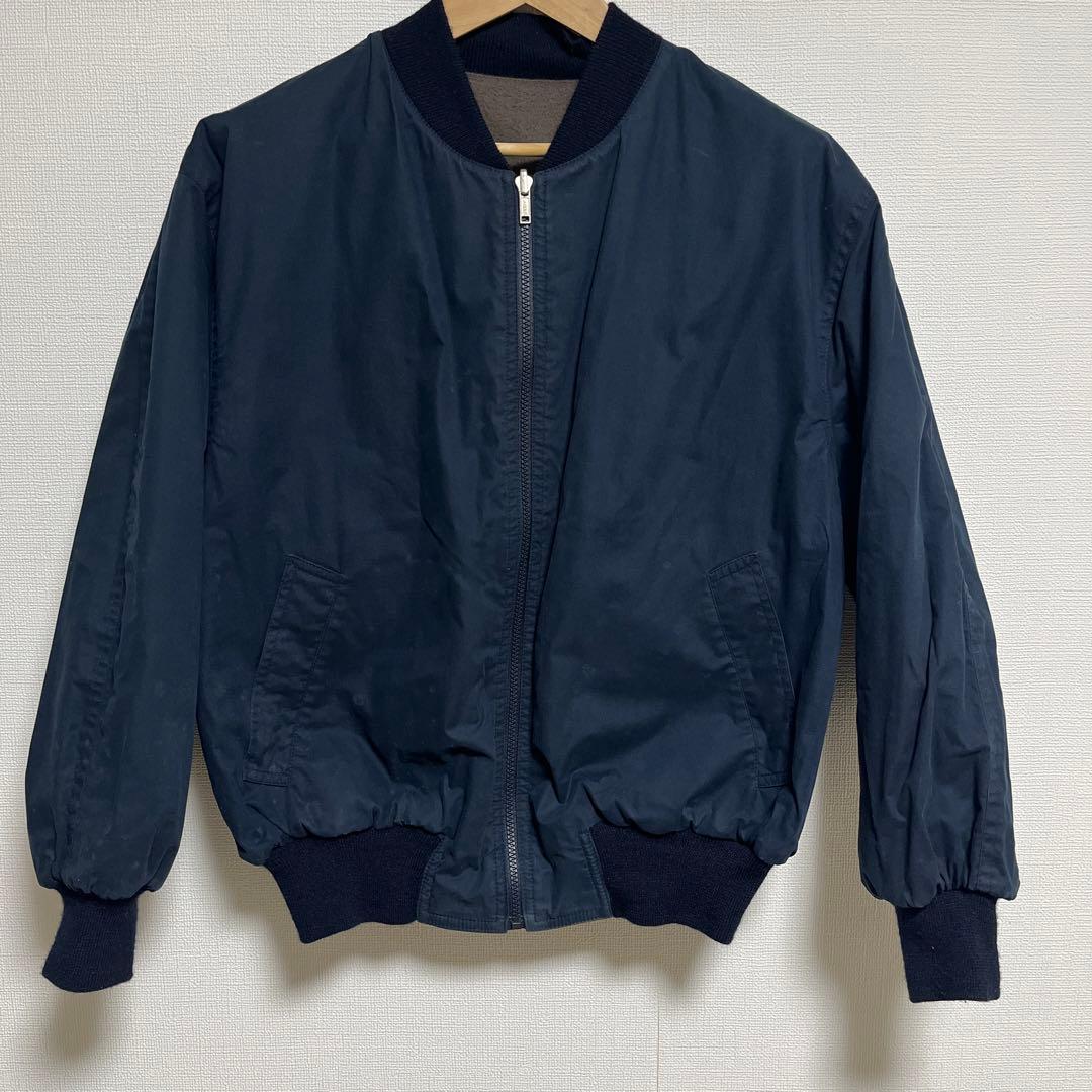 【dunhill】リバーシブルボンバージャケット 38/ダンヒル 綿×カシミヤ混