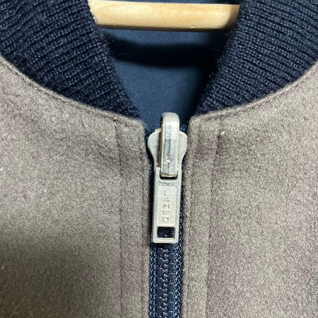 【dunhill】リバーシブルボンバージャケット 38/ダンヒル 綿×カシミヤ混