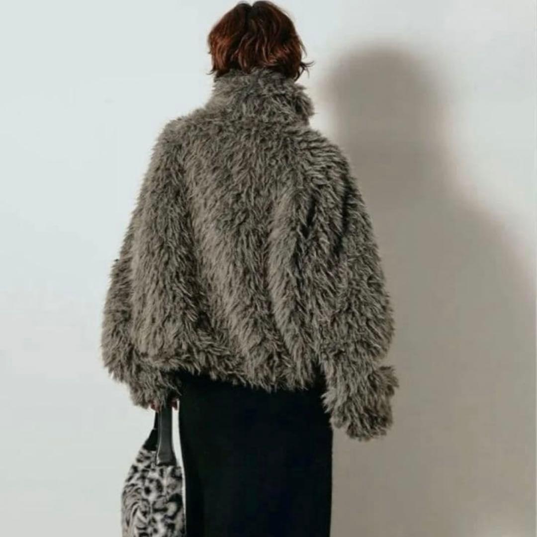 即発送◎ミックスシープファースタンドブルゾン ESICA エシカ同型