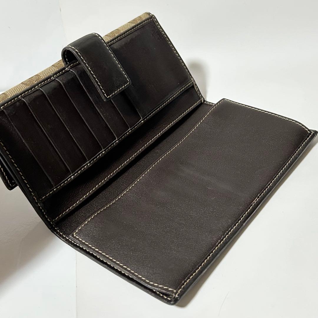 GUCCI 256933 2184 シェリーライン リボン 二つ折り 長財布