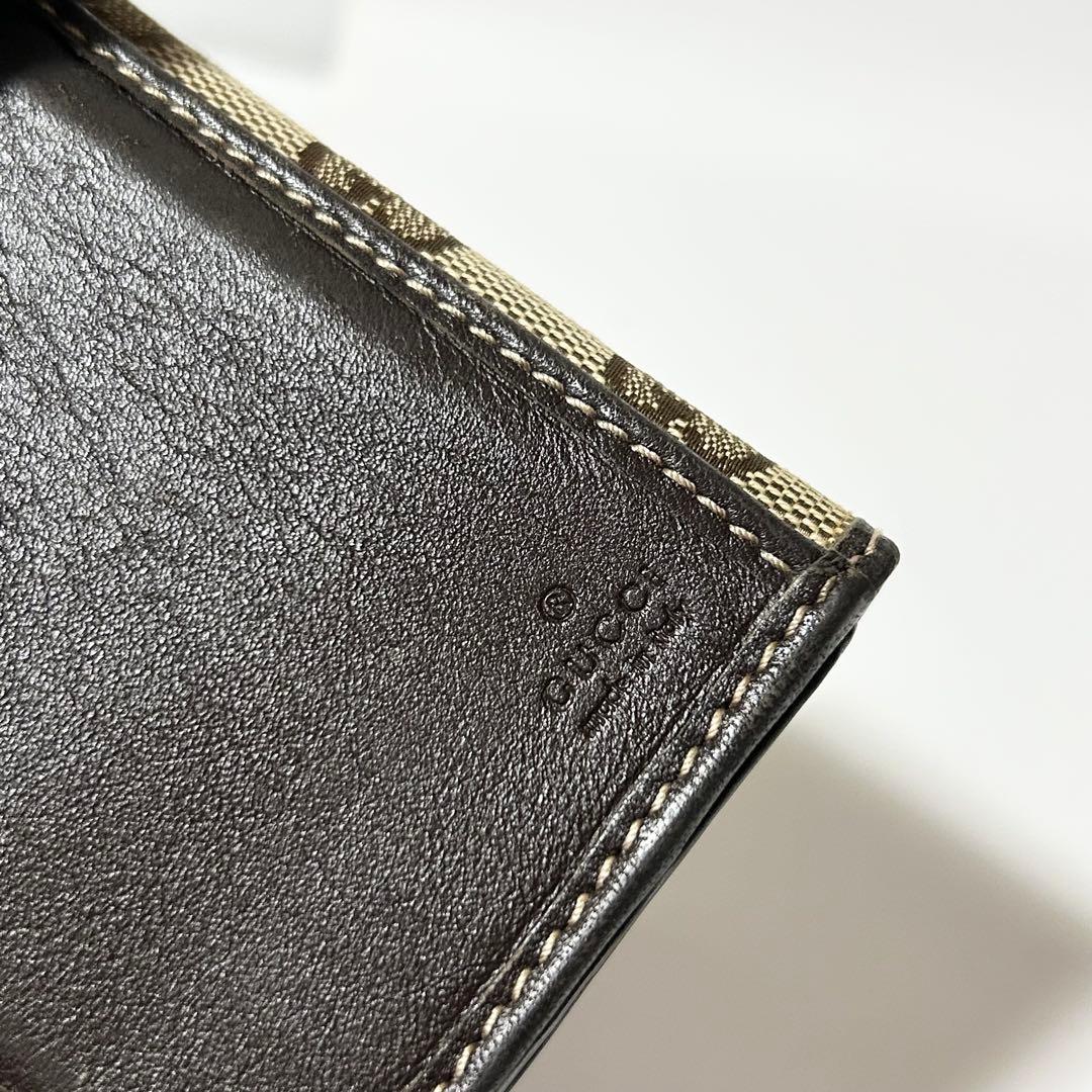 GUCCI 256933 2184 シェリーライン リボン 二つ折り 長財布