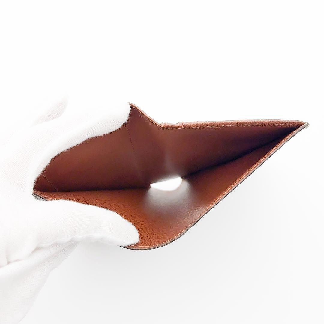 イニシャル無★ルイヴィトン ヴィエノワ モノグラム 二つ折り財布 ブラウン