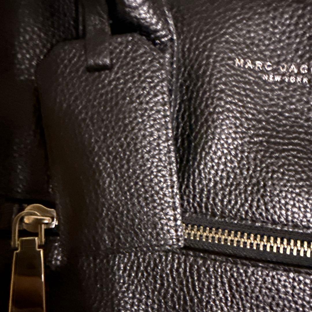 MARC JACOBS マークジェイコブス　レザー　2way バッグ　ブラック