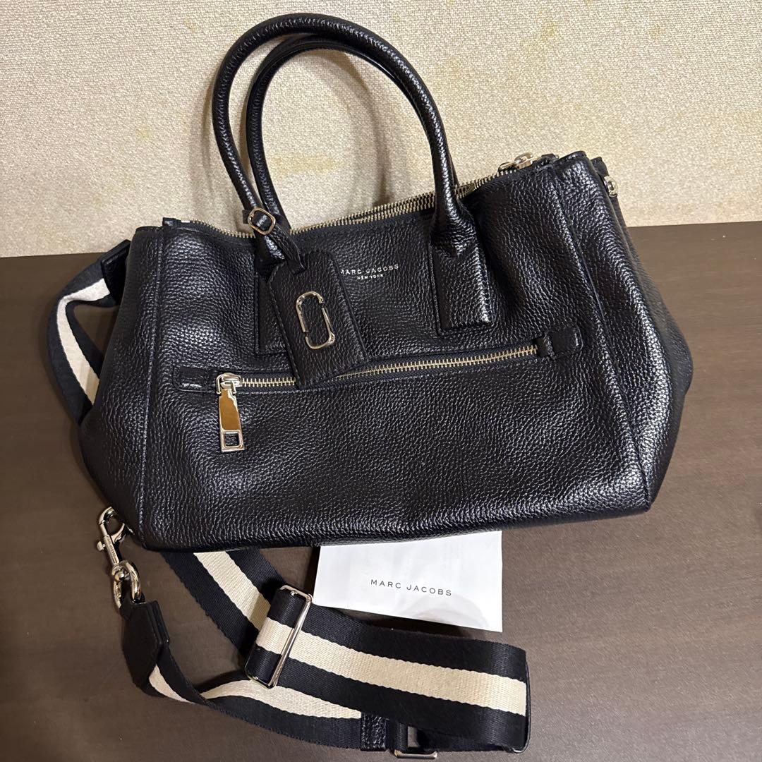 MARC JACOBS マークジェイコブス　レザー　2way バッグ　ブラック