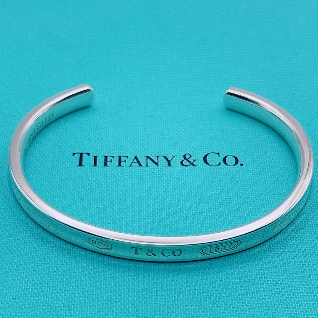Tiffany & Co. カフ　バングル　ナロー　1837 シルバー925