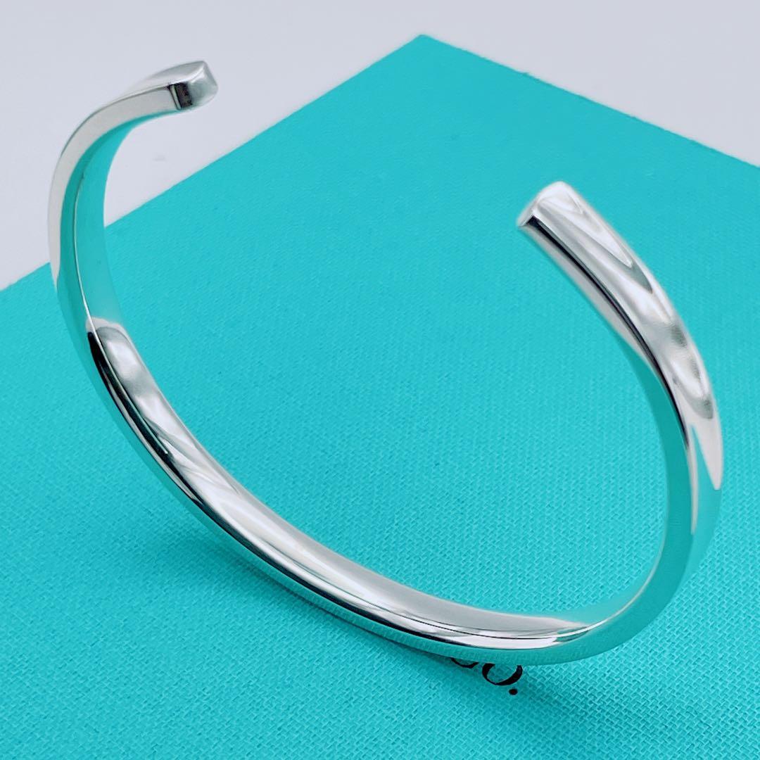 Tiffany & Co. カフ　バングル　ナロー　1837 シルバー925