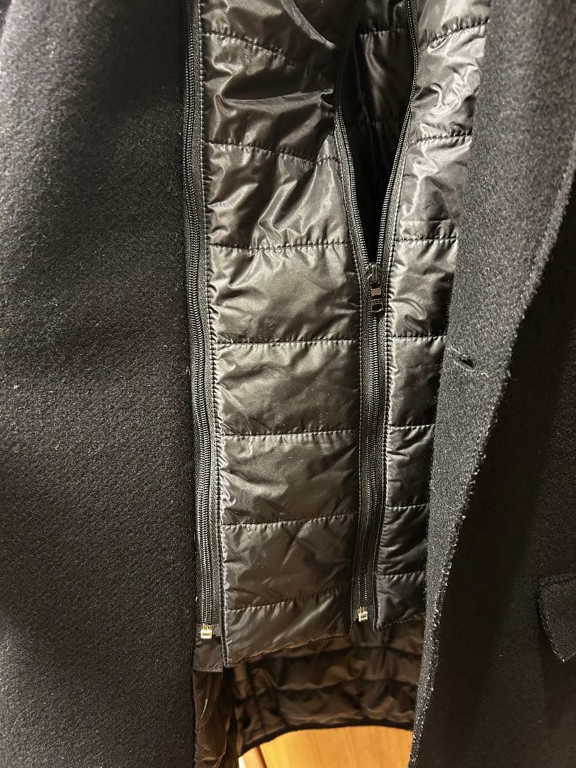 haru濃紺ウール チェスターコート