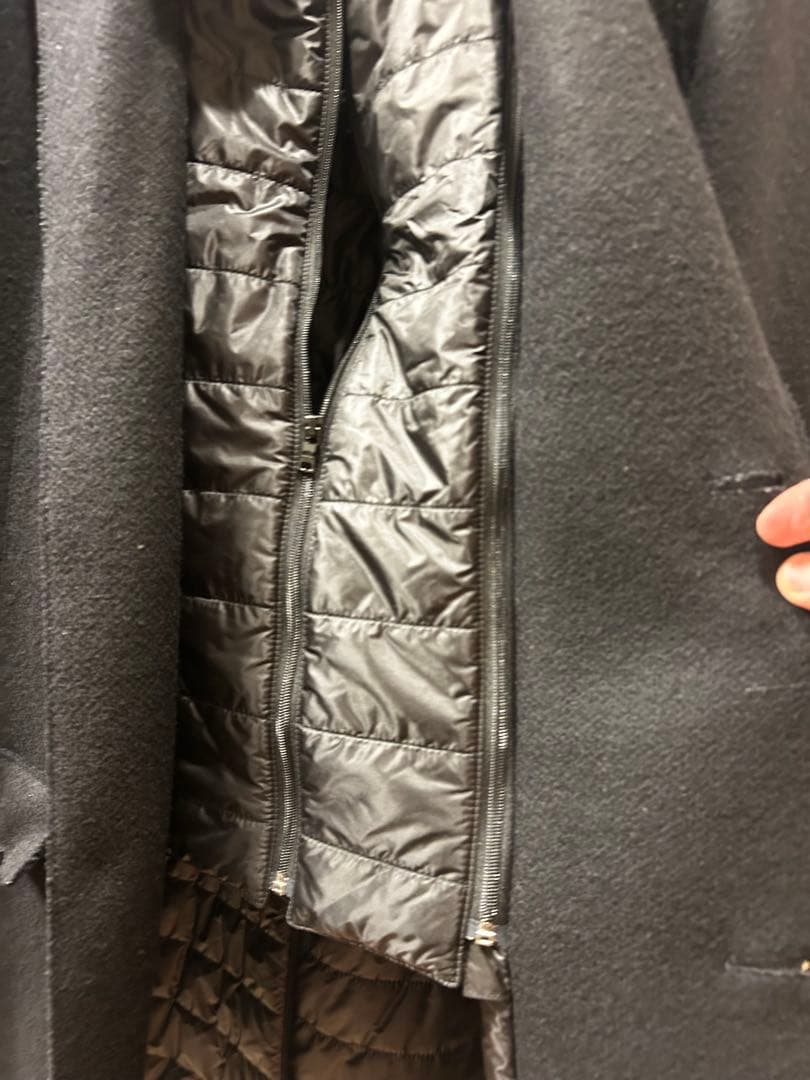 haru濃紺ウール チェスターコート