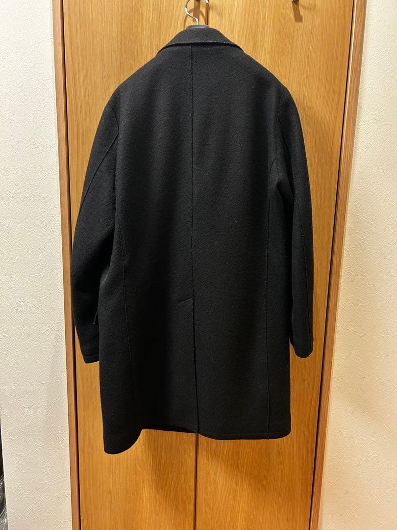 haru濃紺ウール チェスターコート