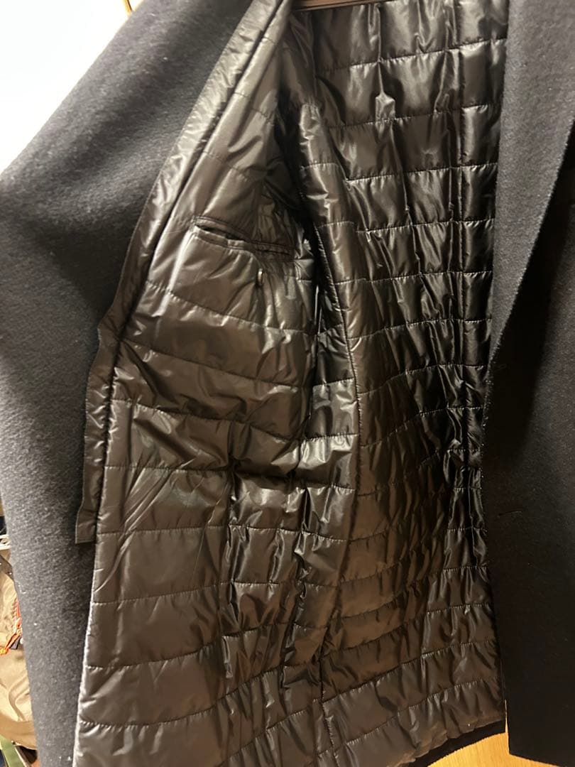 haru濃紺ウール チェスターコート