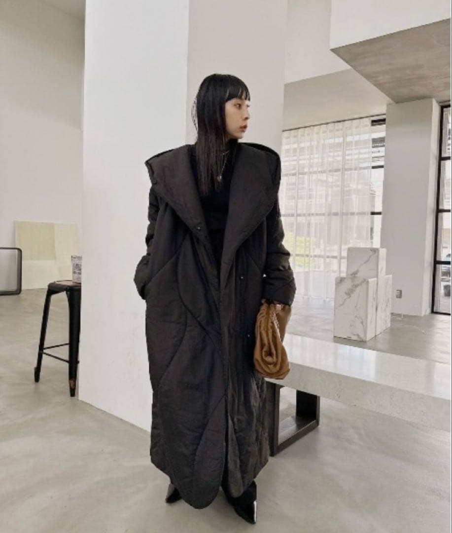 ジャケット・アウター AMERI | WAVE STITCH HEAT POLAK LONG COAT