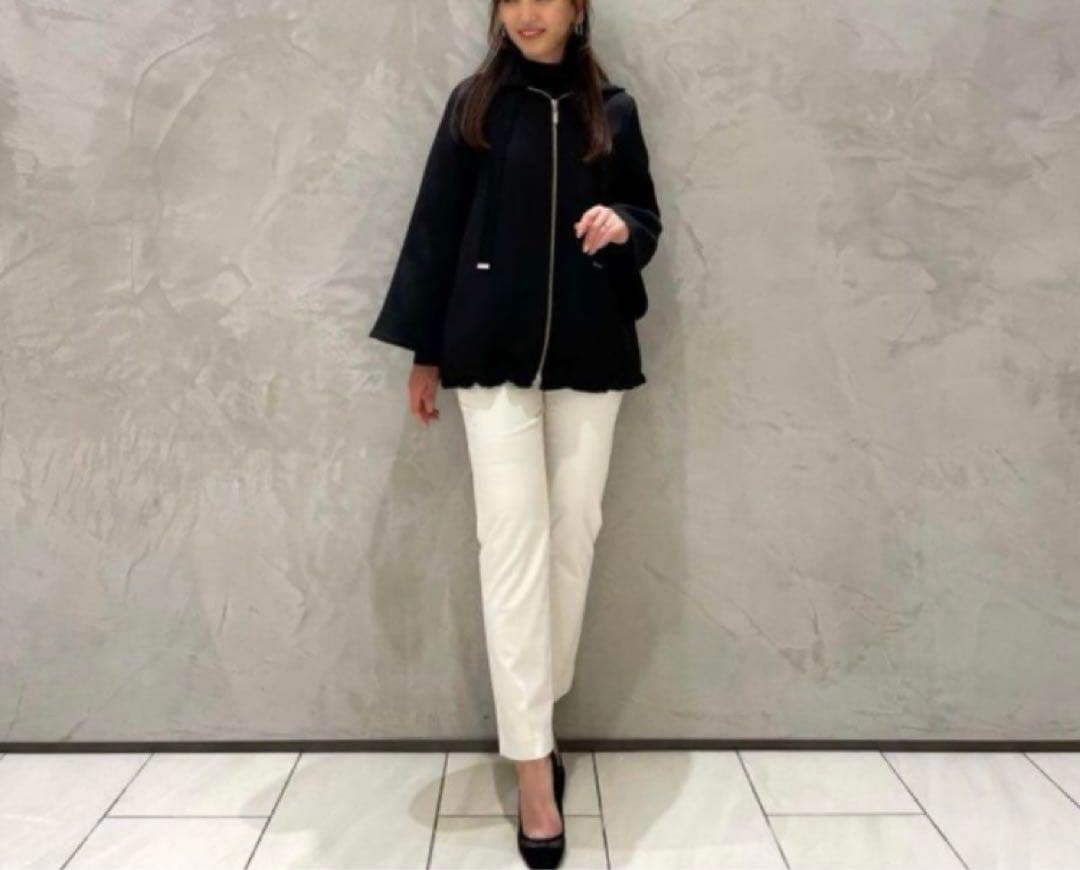 エムプルミエ ❤︎ トリプルクロスフーディショートコート 36