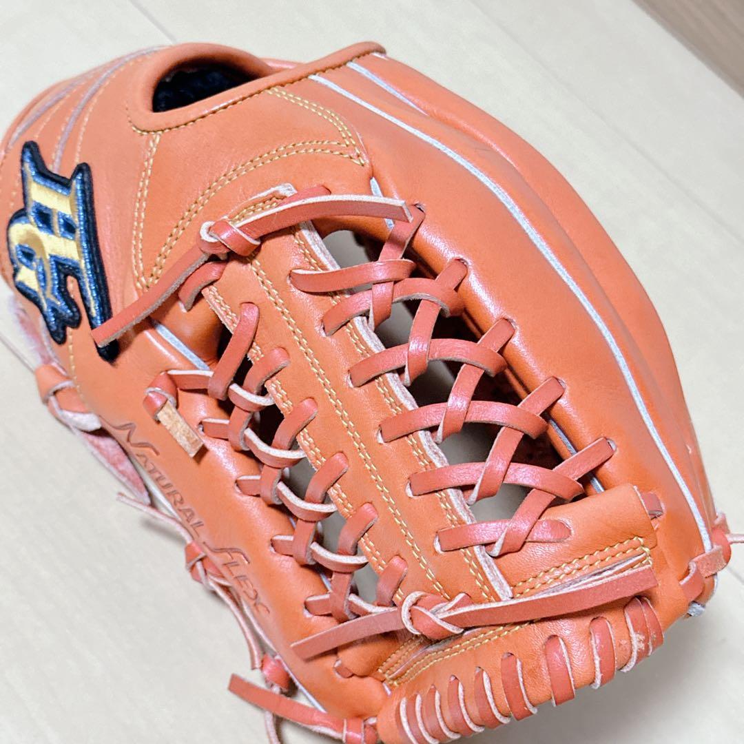 未使用級 HI-GOLD 少年軟式 グローブ オールラウンド 右投 ハイゴールド