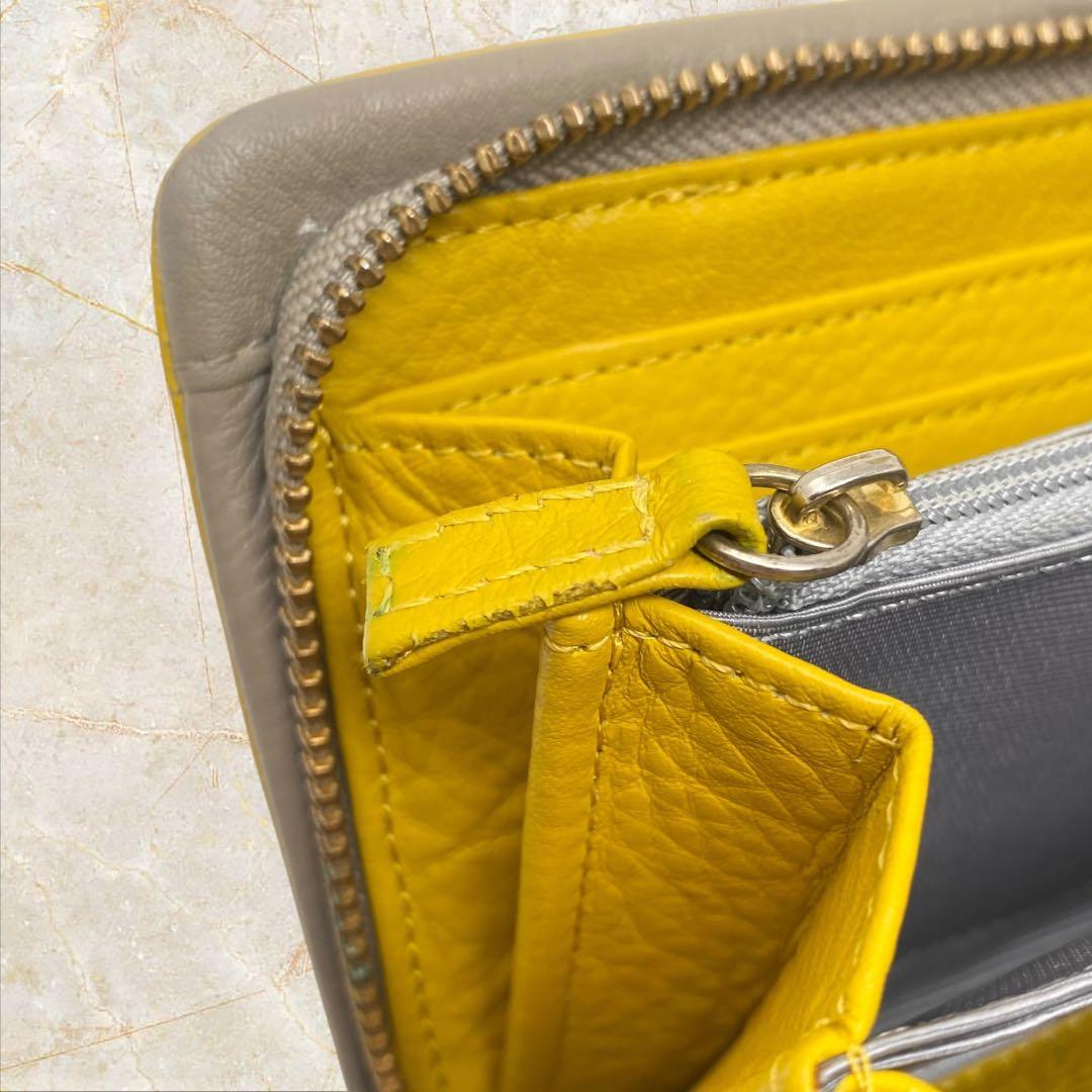 イアパピヨネ 長財布 財布 ねこ イエロー ネコ ear イア 猫 ジップ