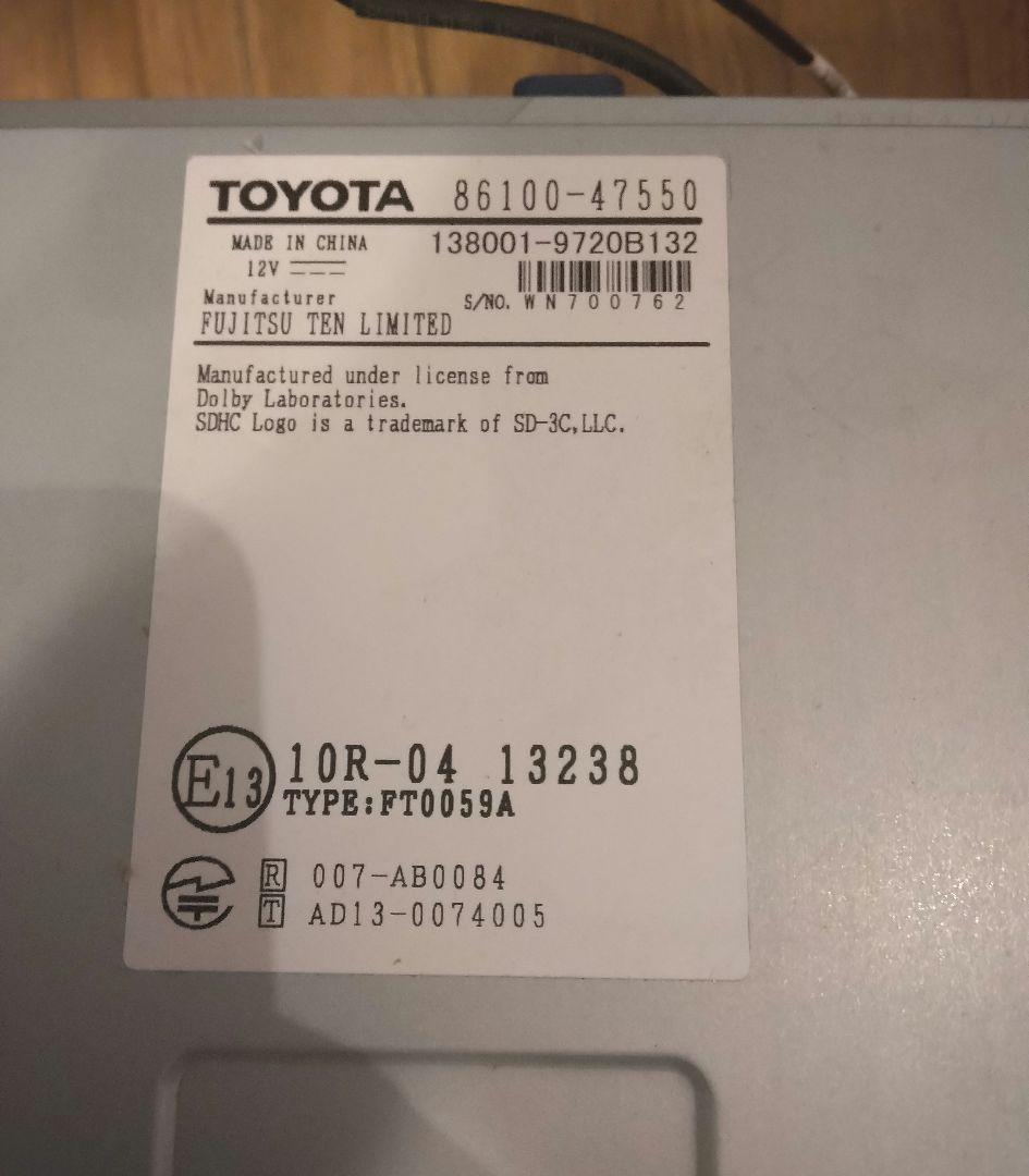 【本日中　五郎】 DSZT-YC4T 50プリウス トヨタ純正 9インチ