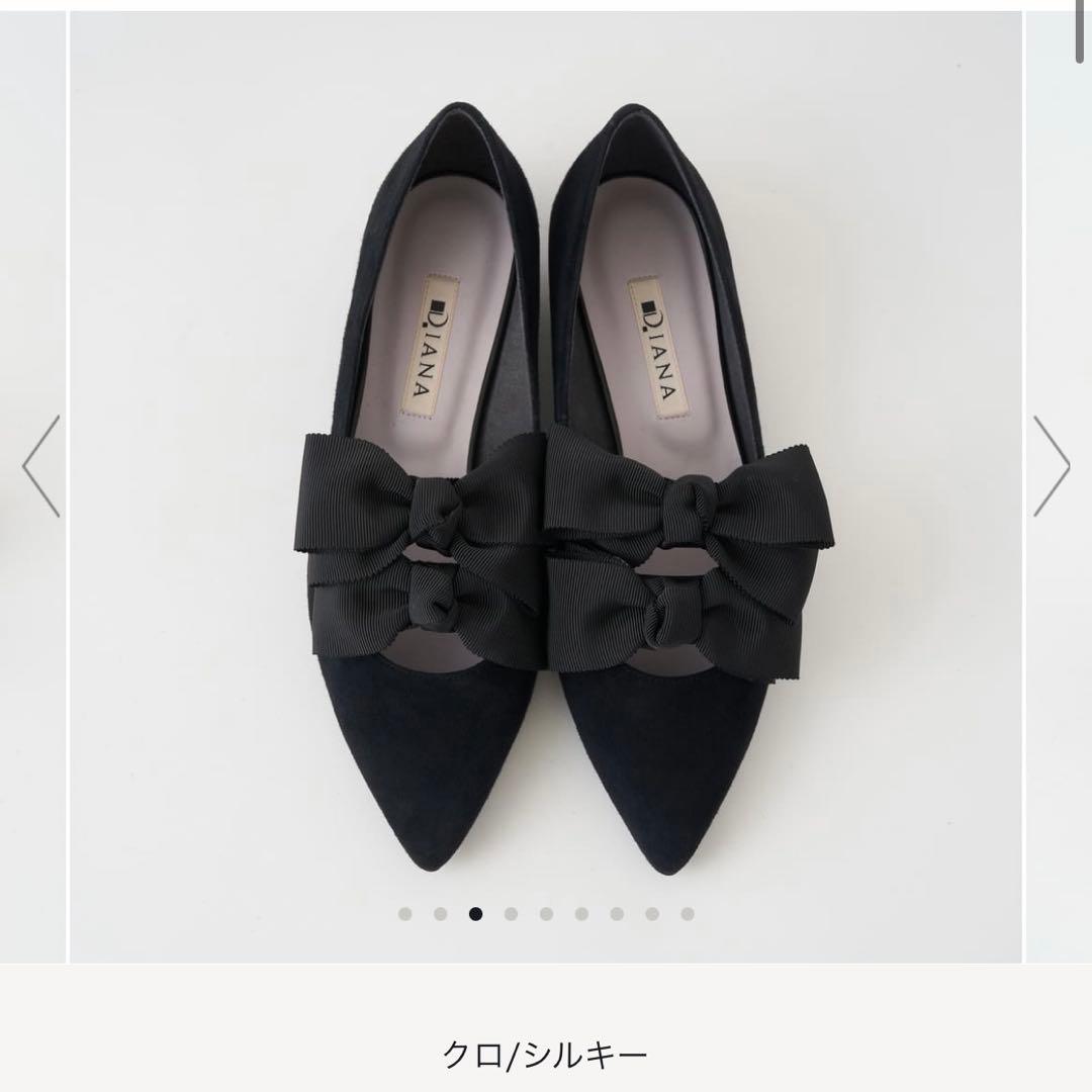 ダブルリボンがキュート♪ポインテッドトゥフラット