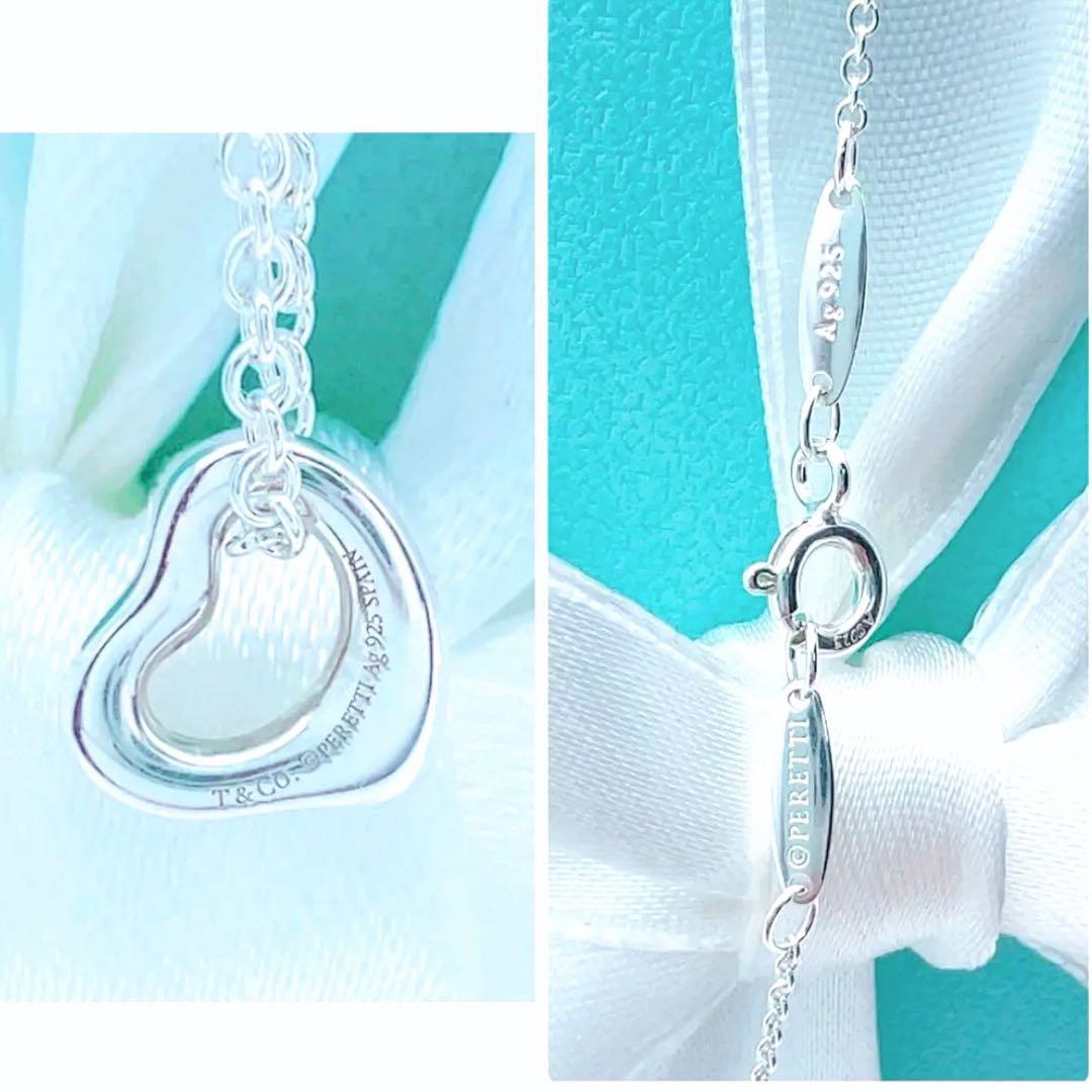 新品✨ティファニーオープンハートネックレスシルバー　オンライン限定7㎜プレゼント