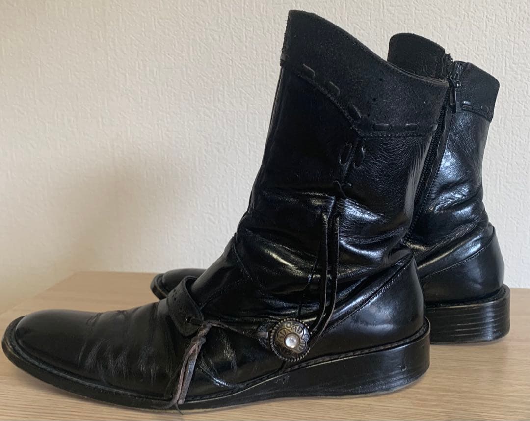 RT 111297専用alfredoBANNISTERレザーブーツ ブラック