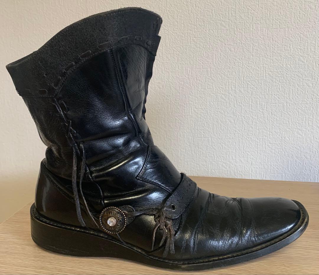 RT 111297専用alfredoBANNISTERレザーブーツ ブラック