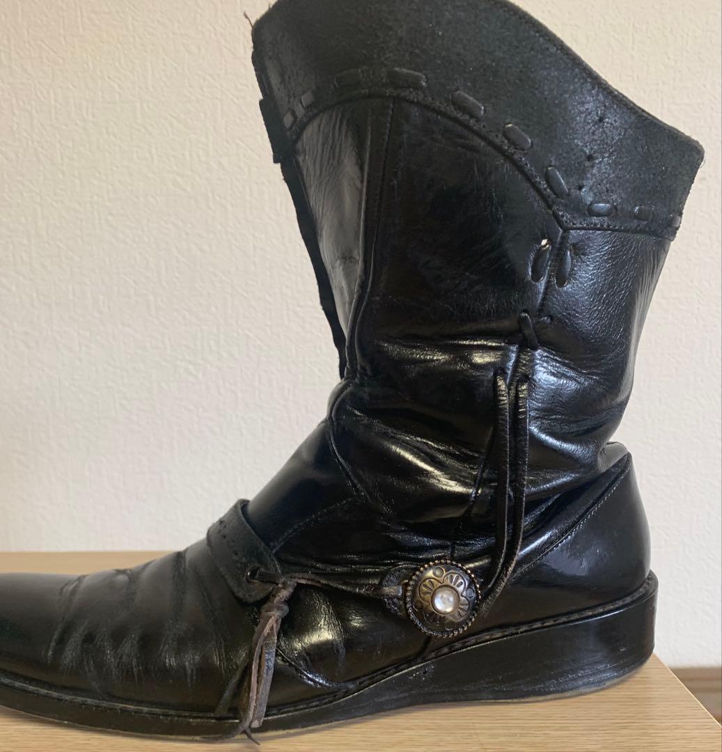 RT 111297専用alfredoBANNISTERレザーブーツ ブラック