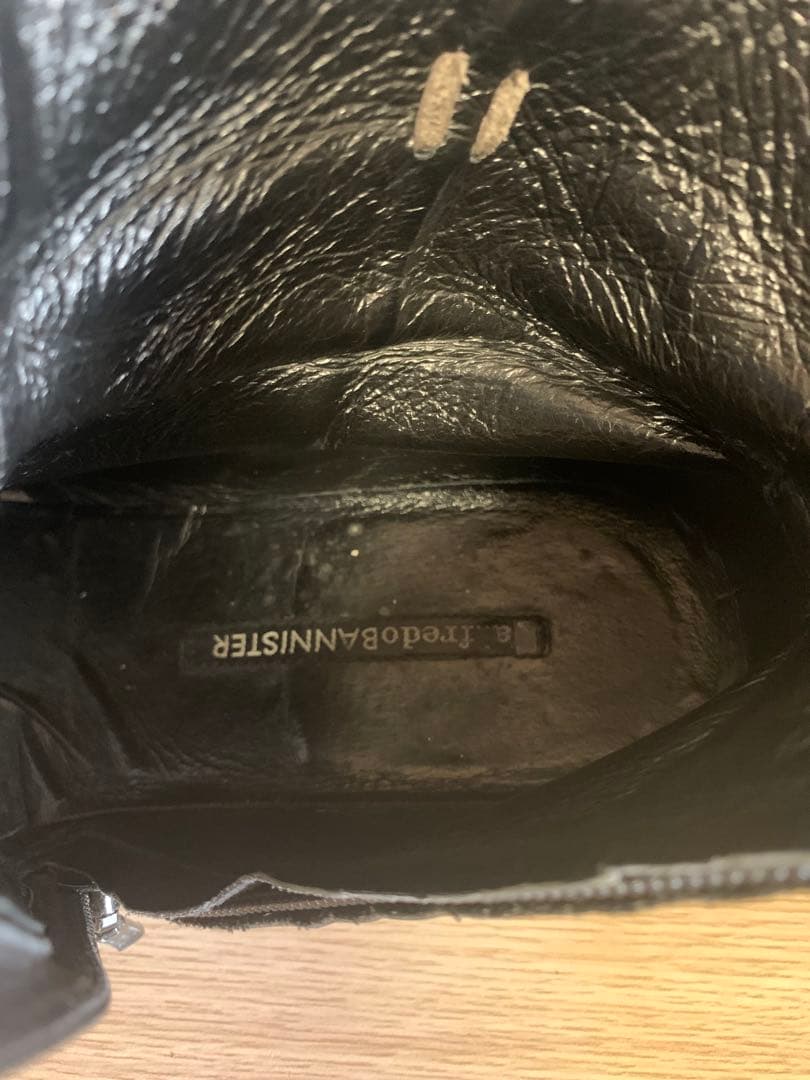 RT 111297専用alfredoBANNISTERレザーブーツ ブラック