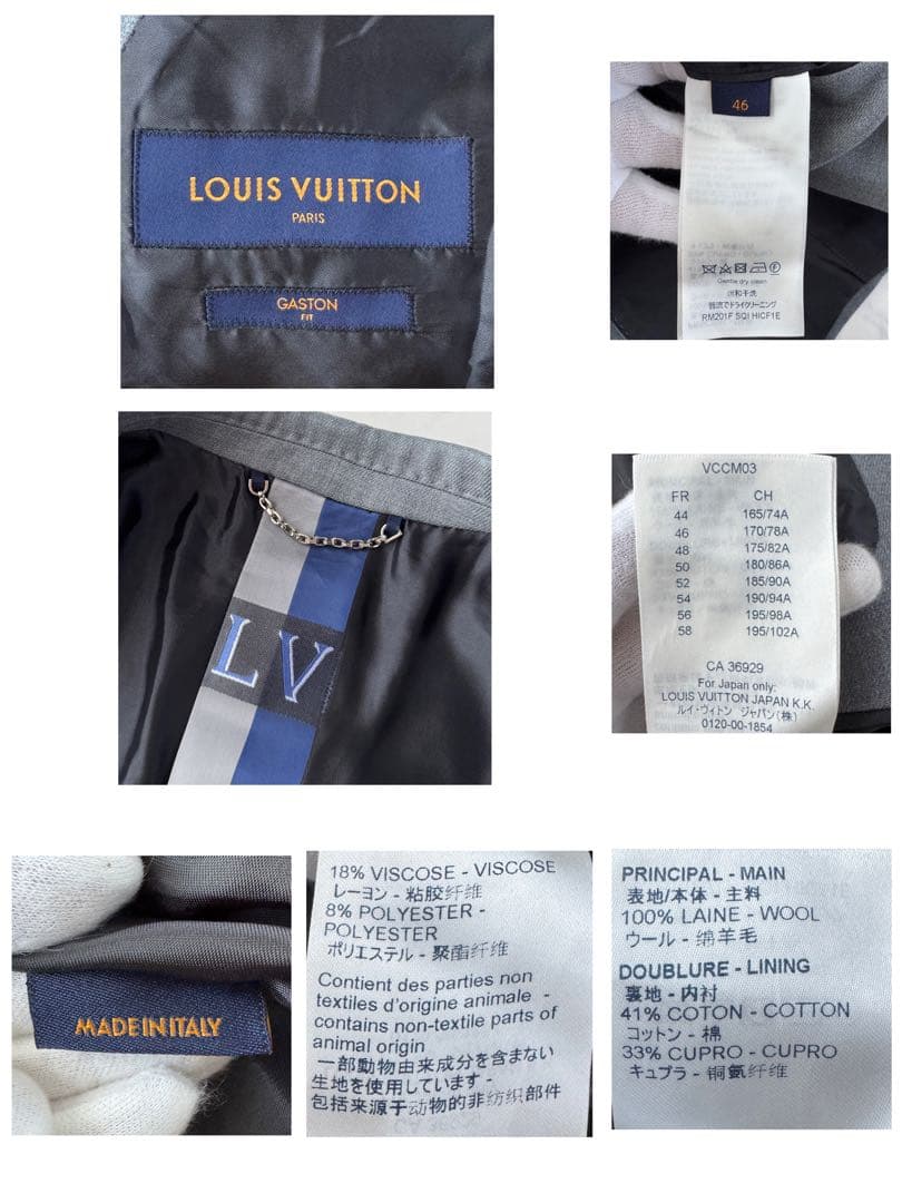 LOUIS VUITTON ルイヴィトン セットアップ スーツ 46 S〜M程