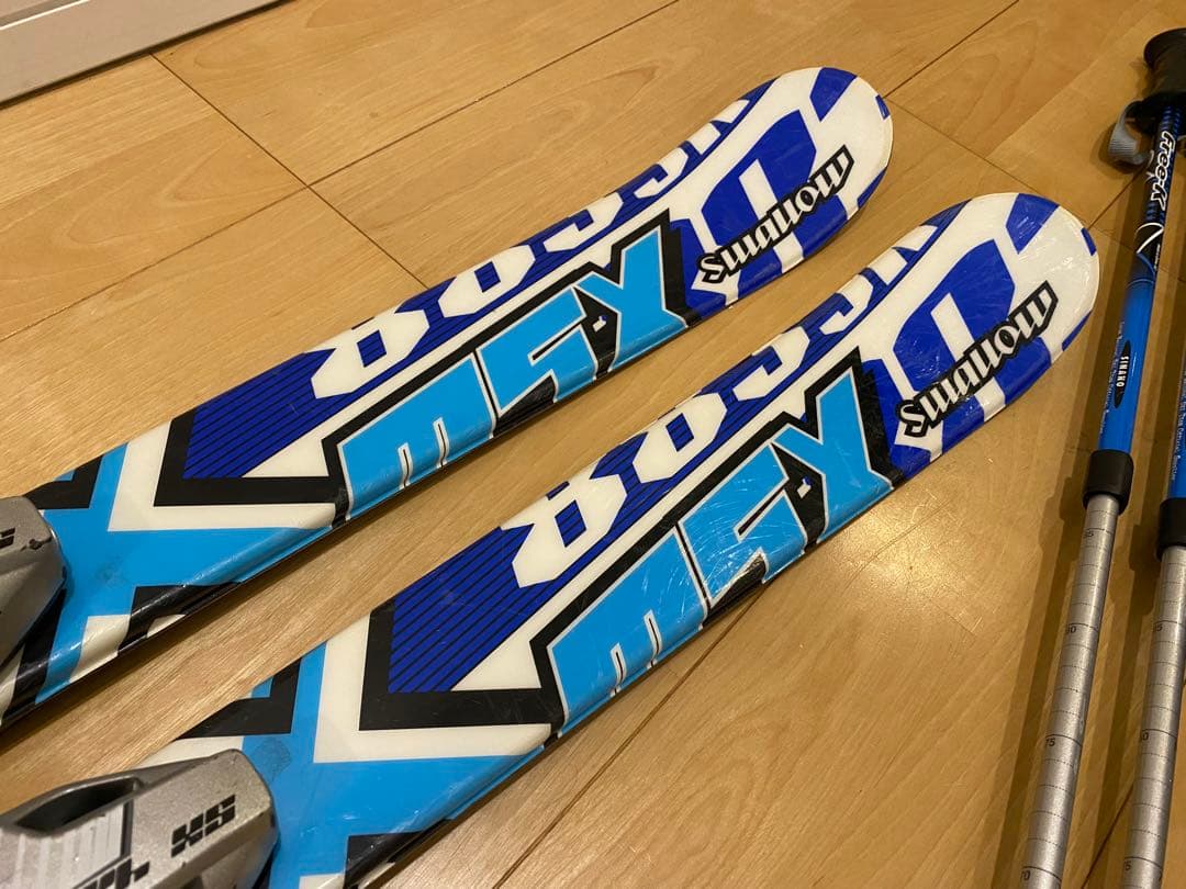 ジュニアキッズスキーセット★スキー板、ブーツ、ポールの3点セット