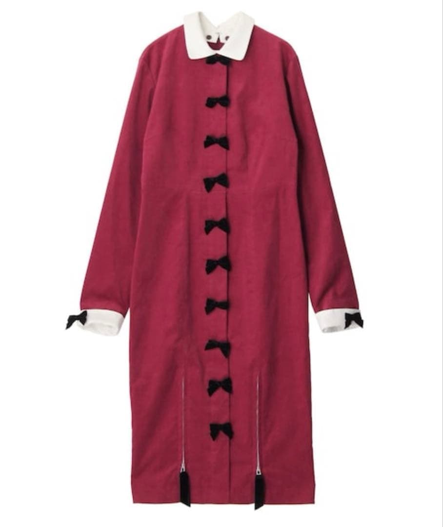 PAMEO POSE Ribbon Call Dress ワンピース 赤 レッド