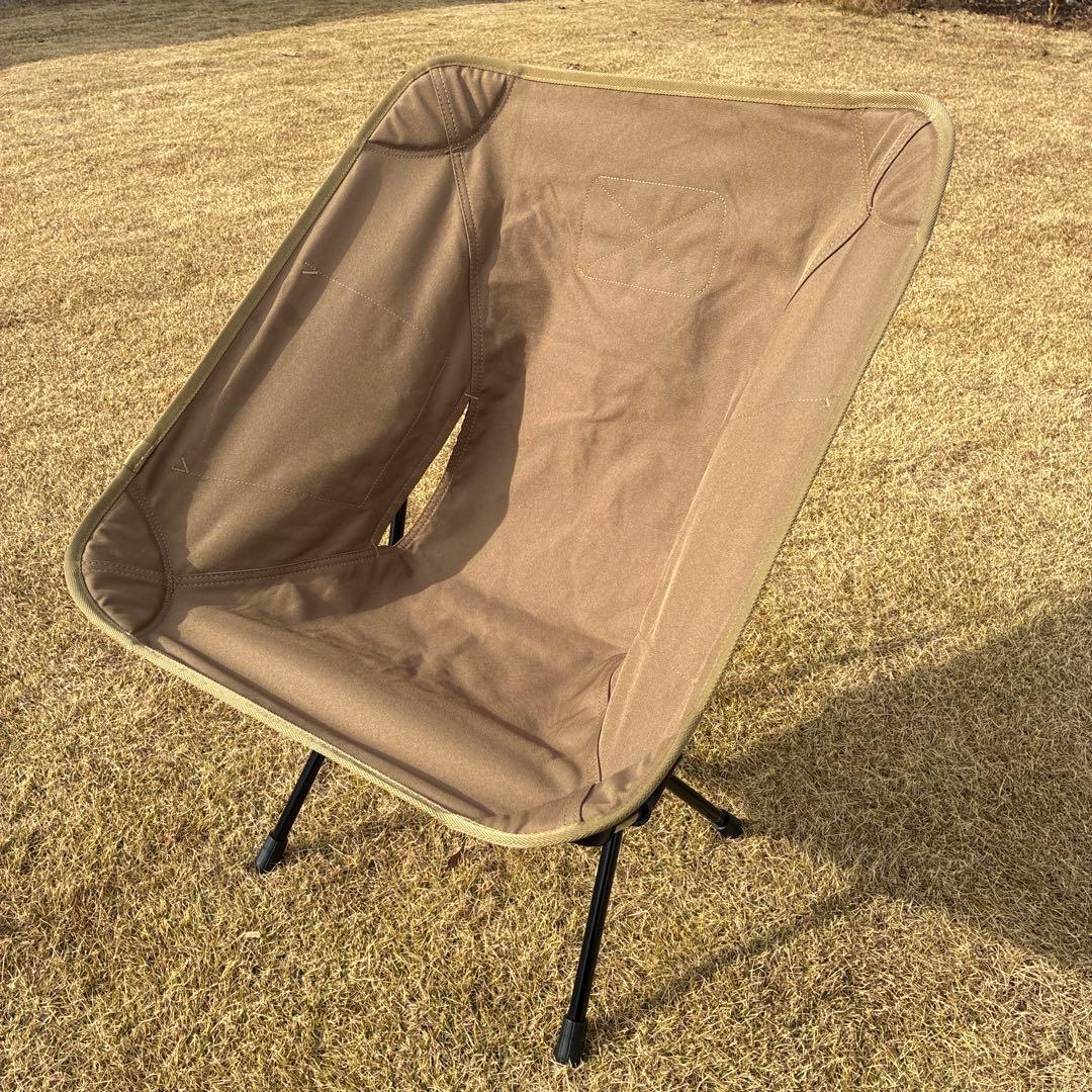 【美品】【ロッキングフットセット】ヘリノックス タクティカルチェア コヨーテ