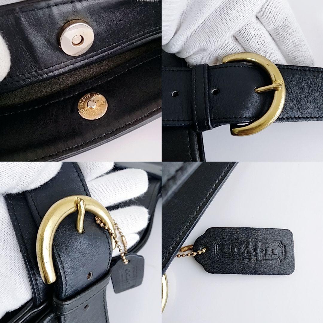 希少美品　オールドコーチ ネイビー　高級レザートートバッグ　大容量　A4　肩掛け