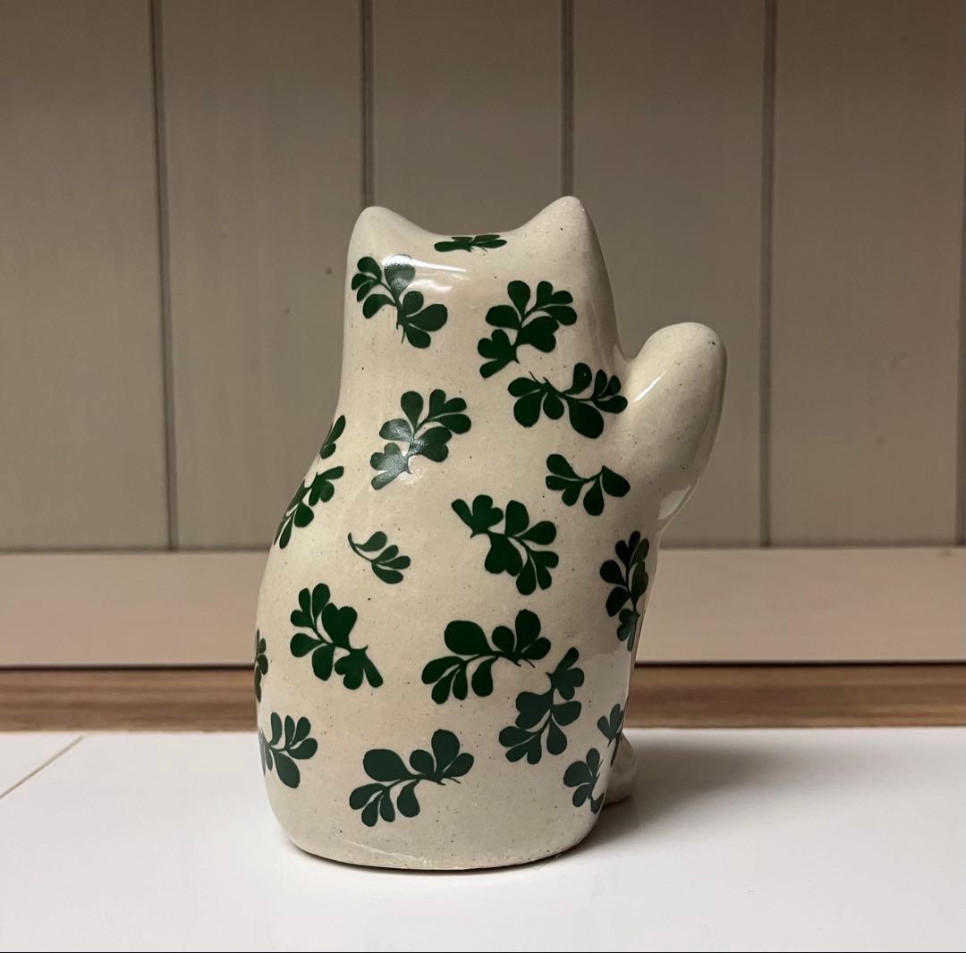 リサラーソン　まねくねこ　大　グリーン