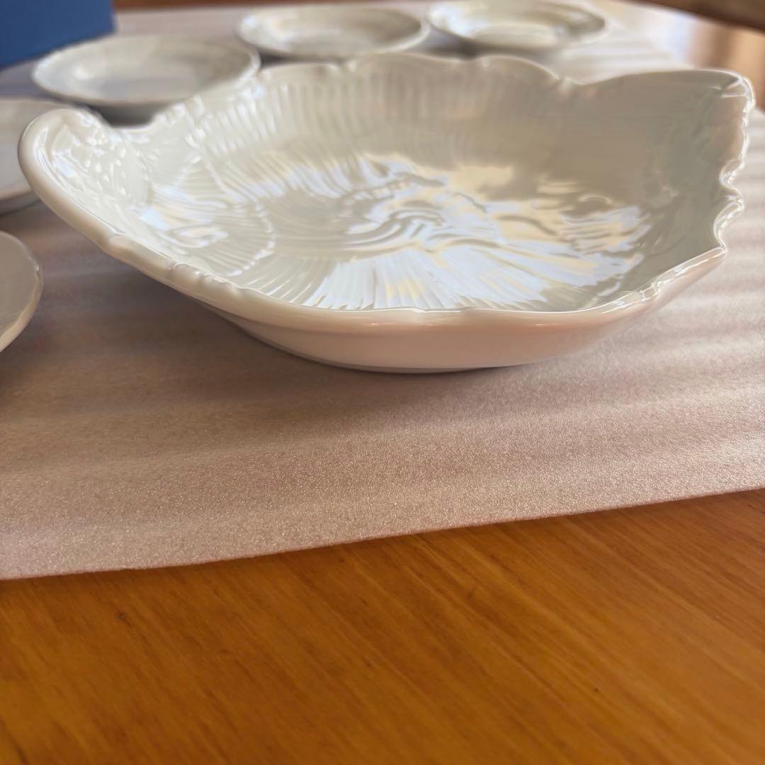 リチャードジノリ ベッキオホワイト 豆皿5枚&シェルディッシュ セット